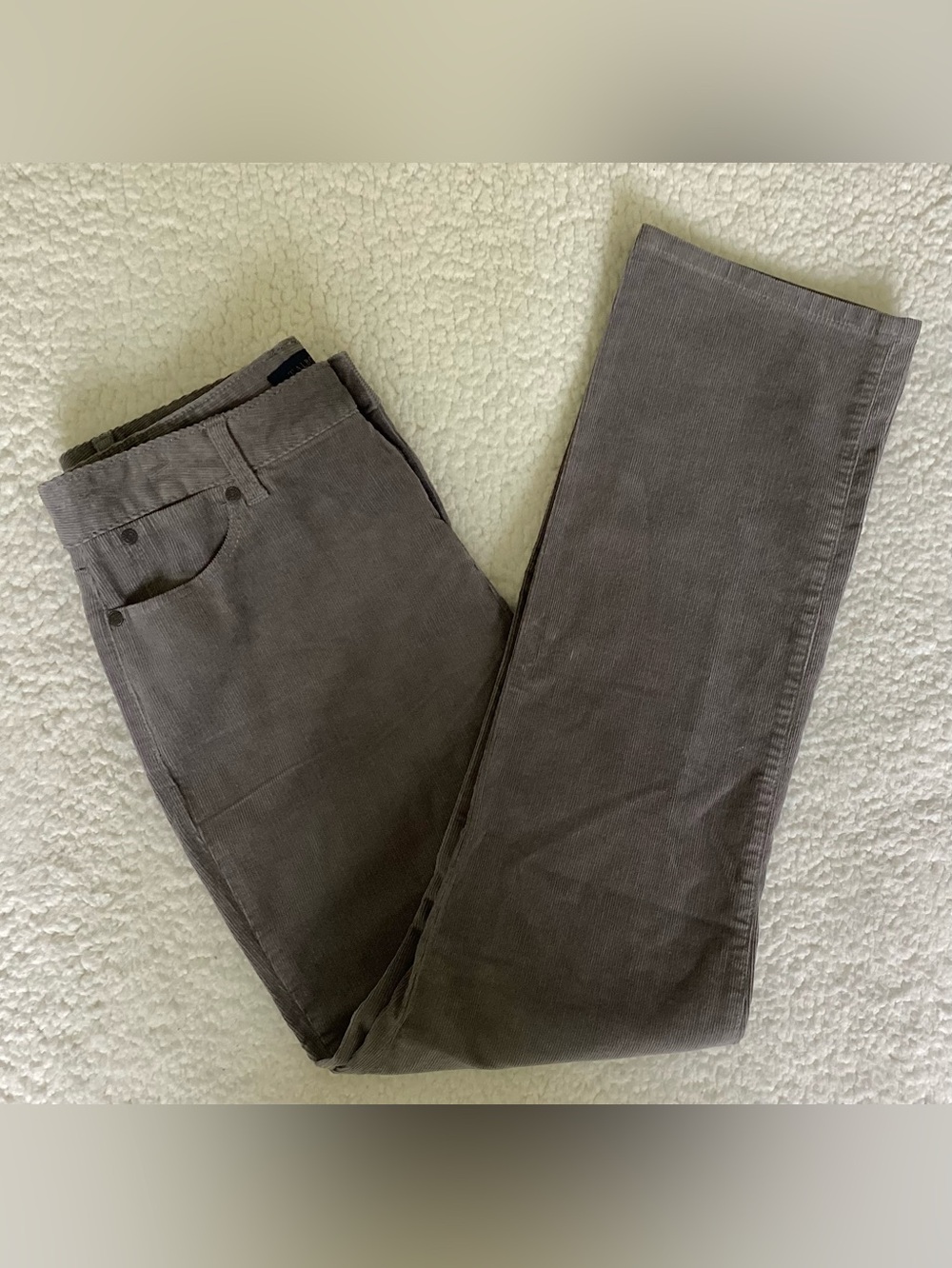 Talbots Heritage Women’s size 10P Taupe Corduroy Pants Quiet Luxury Classic Chic
